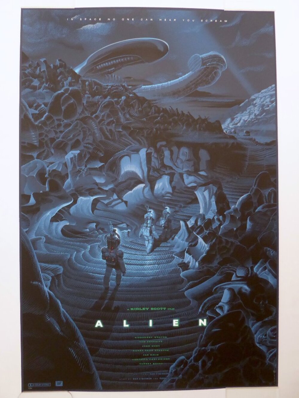 NEW LE LE #71/550 ALIEN MOVIE BY LAURENT DURIEUX MONDO POSTER ART